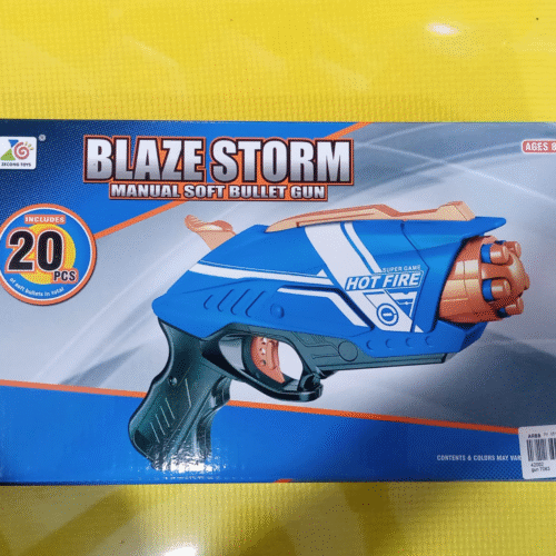 Blaze Storm Soft HOT FIRE for Kids with 10 Foam & 10 Suction Dart , Safe and Long Range (Blaze Storm 20 PCS