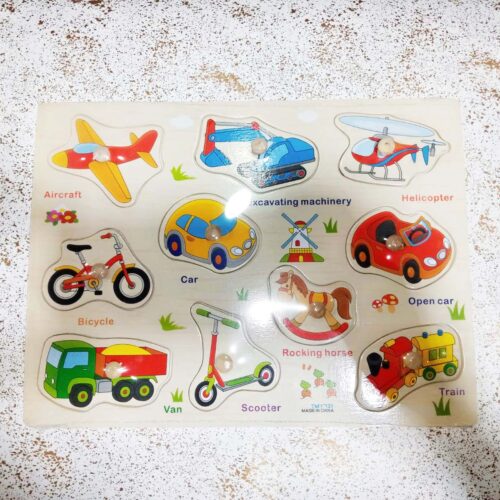Wooden Vehicle Puzzlle