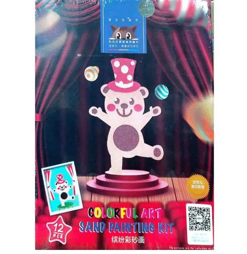 Colorful Art Sand Painting Kit For Kids