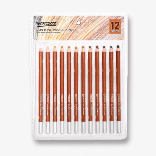 Worison Skin tone Pastel Pencil Pack of 12.