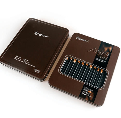 Giorgione Professional Mix Paint Brush Set In Tin Box 12 Piece